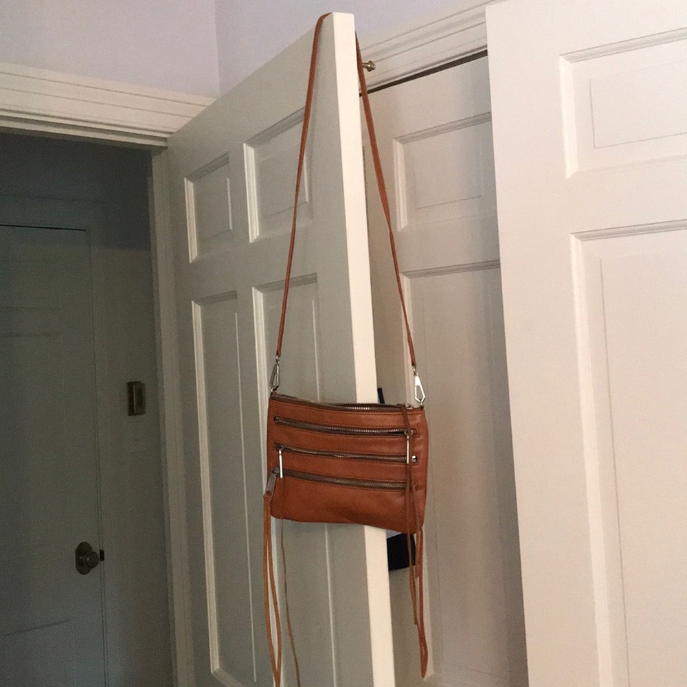 Brown leather Rebecca minkoff purse